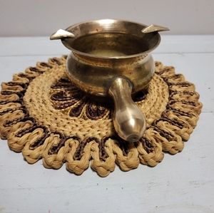 Vintage brass ashtray